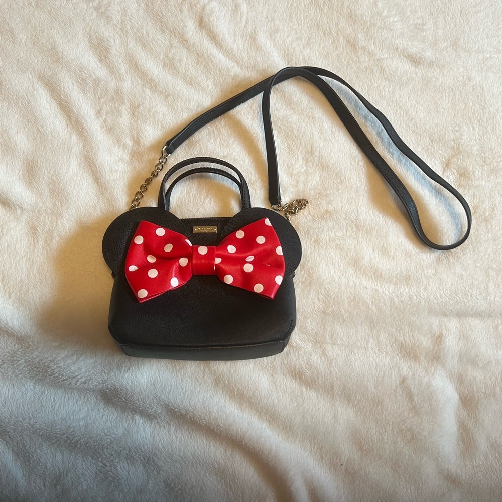 Black and Red Polka Dot Bow Handbag